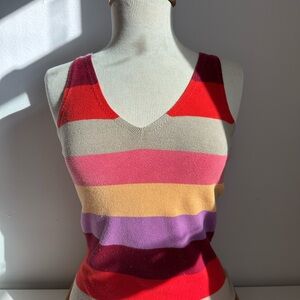 Gap Striped V-Neck Tank Top